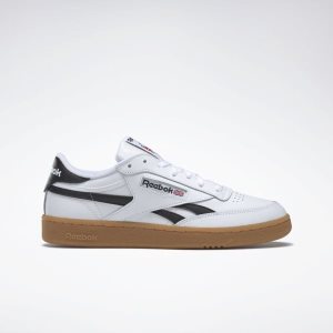 Adidasy Męskie Reebok Club C Revenge Białe/Czarne PL 63VITRL